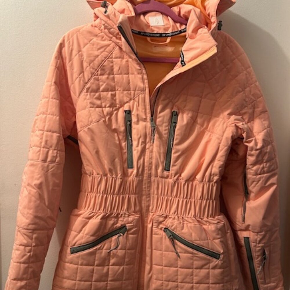 Free People Movement All Prepped Winter Melon Waterproof Quilted Ski Jacket NEW